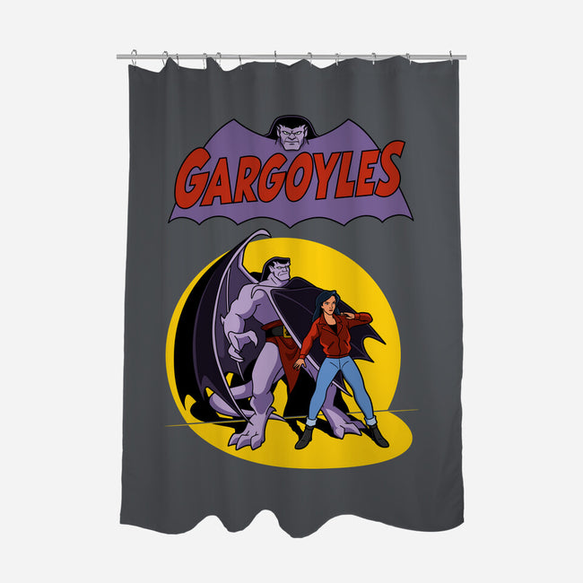 Gargoyles Cover-None-Polyester-Shower Curtain-jasesa