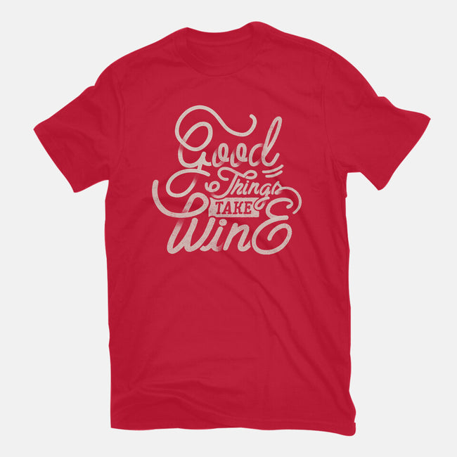 Good Things Take Wine-Womens-Fitted-Tee-Estudio Horta