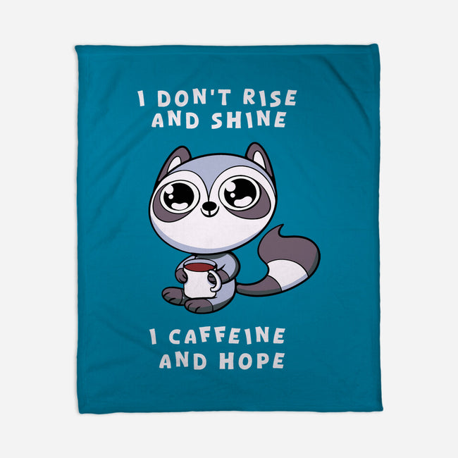 I Don't Rise And Shine-None-Fleece-Blanket-FunkVampire