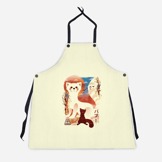 Fire Ferrets-Unisex-Kitchen-Apron-dandingeroz