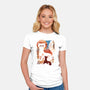 Fire Ferrets-Womens-Fitted-Tee-dandingeroz