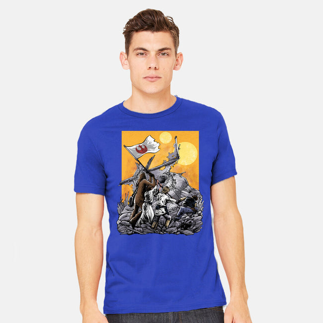 The Battle Of Tatooine-Mens-Heavyweight-Tee-zascanauta