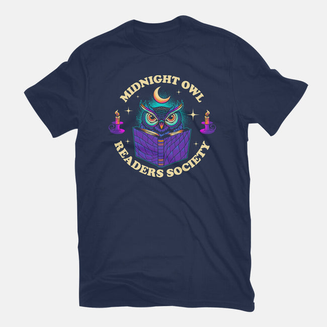 Midnight Owl Readers Society-Womens-Fitted-Tee-sachpica