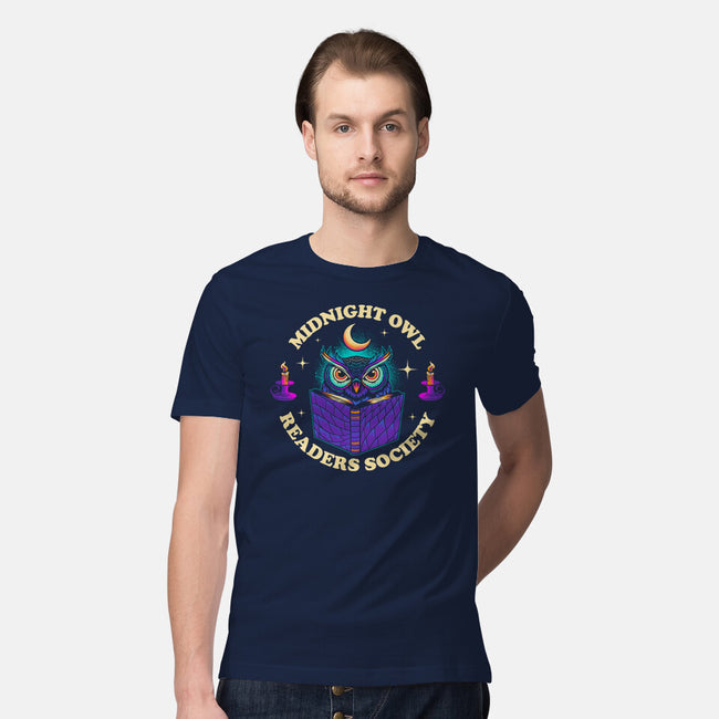 Midnight Owl Readers Society-Mens-Premium-Tee-sachpica