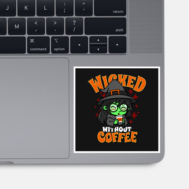 Wicked Without Coffee-None-Glossy-Sticker-Boggs Nicolas