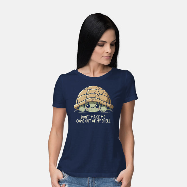 Timid Turtle-Womens-Basic-Tee-BridgeWalker