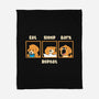 Eat Sleep Bark Repeat-None-Fleece-Blanket-Tri haryadi