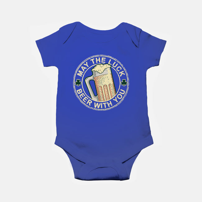 May The Luck Beer With You-Baby-Basic-Onesie-NMdesign