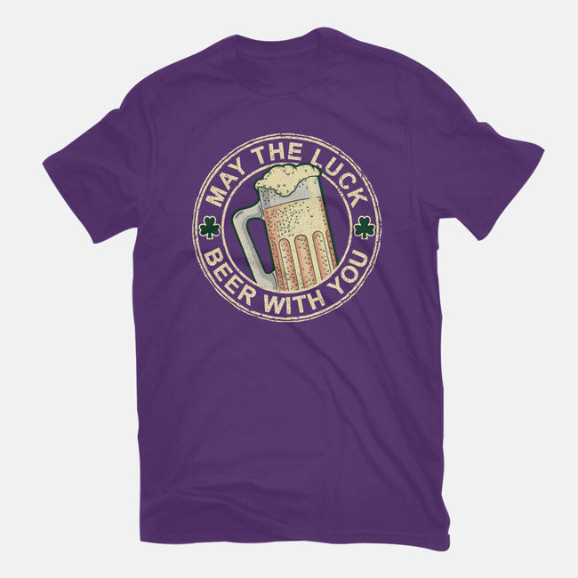 May The Luck Beer With You-Womens-Fitted-Tee-NMdesign