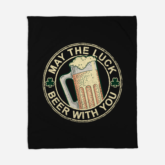 May The Luck Beer With You-None-Fleece-Blanket-NMdesign