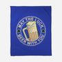 May The Luck Beer With You-None-Fleece-Blanket-NMdesign