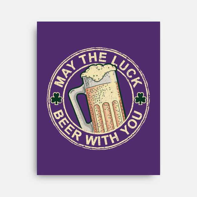 May The Luck Beer With You-None-Stretched-Canvas-NMdesign