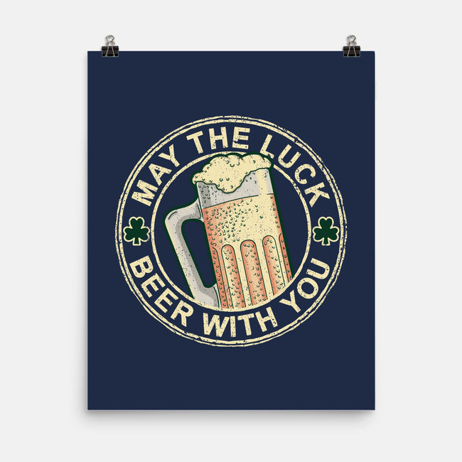 May The Luck Beer With You-None-Matte-Poster-NMdesign