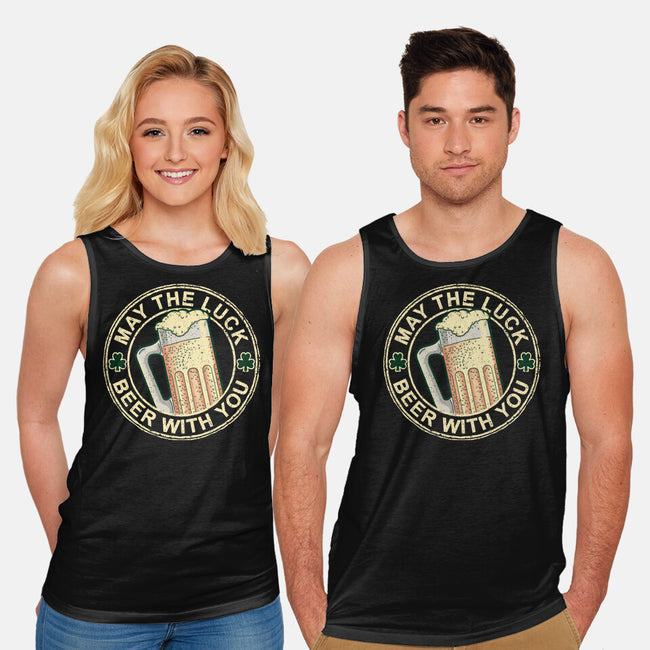 May The Luck Beer With You-Unisex-Basic-Tank-NMdesign