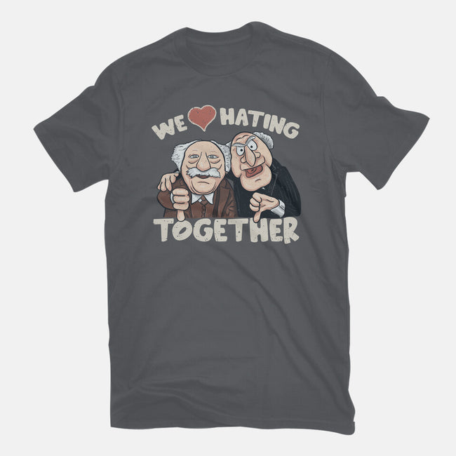 We Love Hating Together-Unisex-Basic-Tee-NMdesign