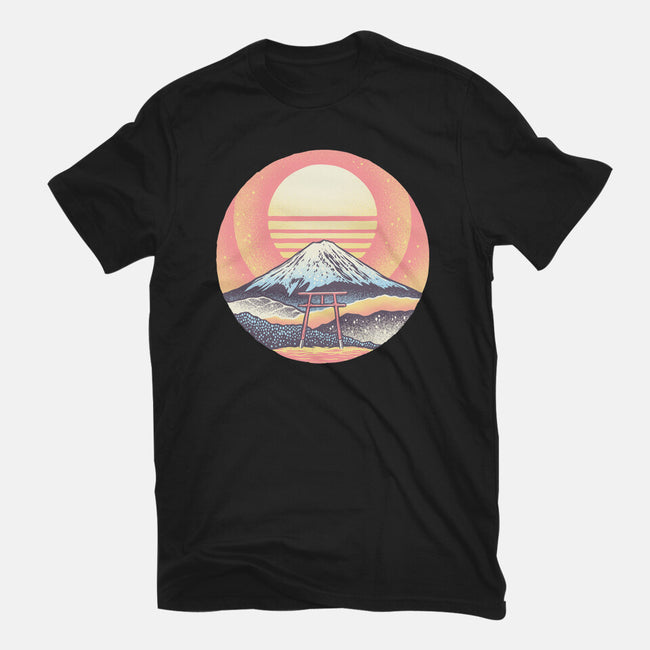 Calm Sunset-Mens-Heavyweight-Tee-glitchygorilla