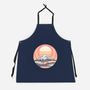 Calm Sunset-Unisex-Kitchen-Apron-glitchygorilla