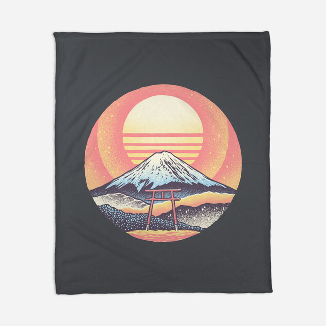 Calm Sunset-None-Fleece-Blanket-glitchygorilla