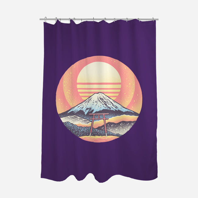 Calm Sunset-None-Polyester-Shower Curtain-glitchygorilla