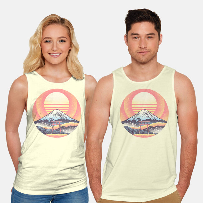 Calm Sunset-Unisex-Basic-Tank-glitchygorilla