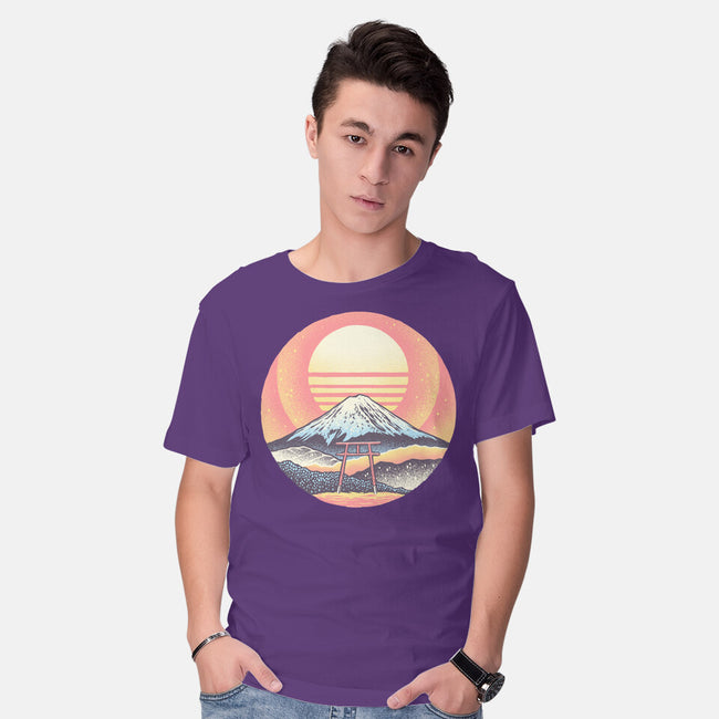 Calm Sunset-Mens-Basic-Tee-glitchygorilla