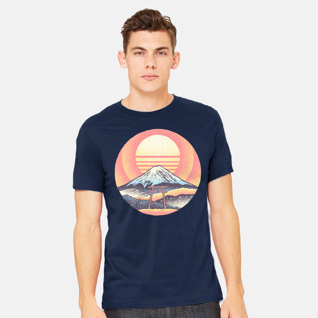 Calm Sunset-Mens-Heavyweight-Tee-glitchygorilla