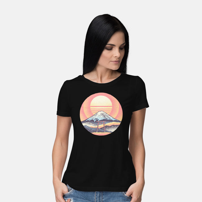 Calm Sunset-Womens-Basic-Tee-glitchygorilla