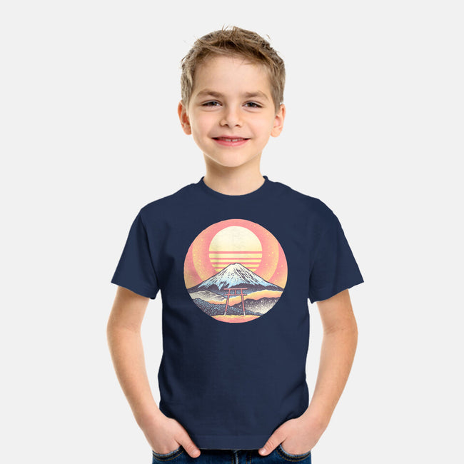 Calm Sunset-Youth-Basic-Tee-glitchygorilla