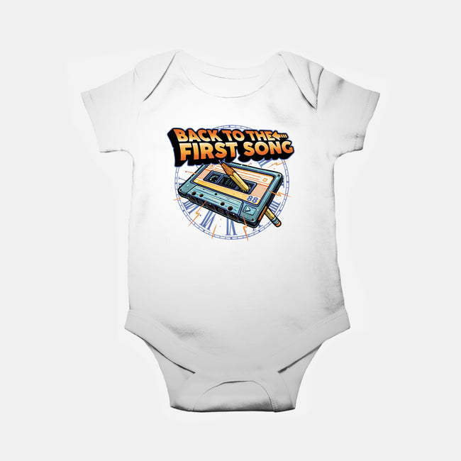 Back To The First Song-Baby-Basic-Onesie-glitchygorilla