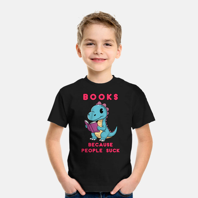 Books Because People Suck-Youth-Basic-Tee-milasneeze