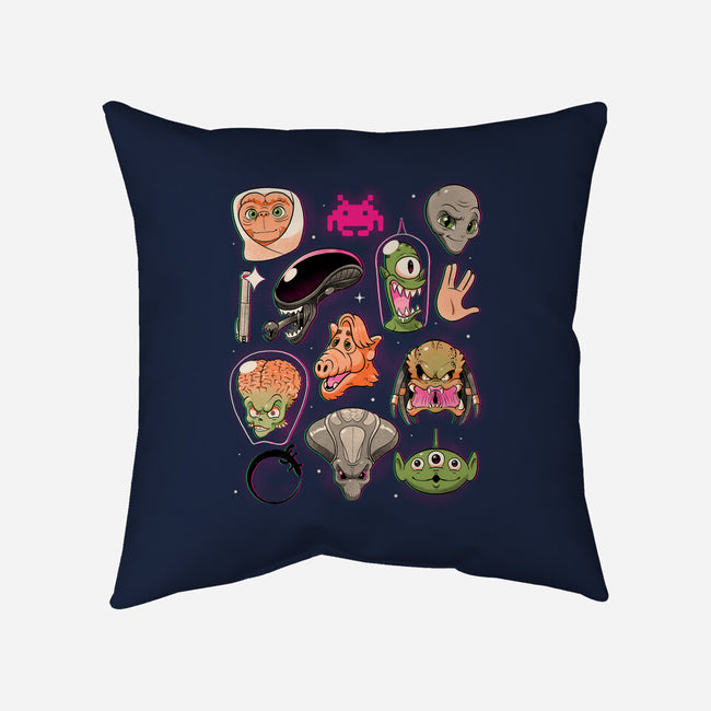 We Love Aliens-None-Removable Cover w Insert-Throw Pillow-Bruno Mota