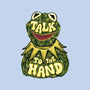 Talk To The Kermit Hand-Unisex-Zip-Up-Sweatshirt-glitchygorilla