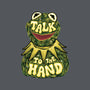 Talk To The Kermit Hand-None-Drawstring-Bag-glitchygorilla