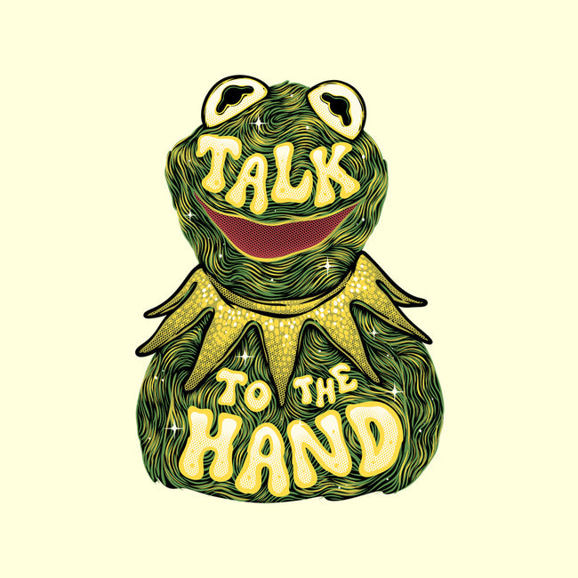 Talk To The Kermit Hand-None-Drawstring-Bag-glitchygorilla
