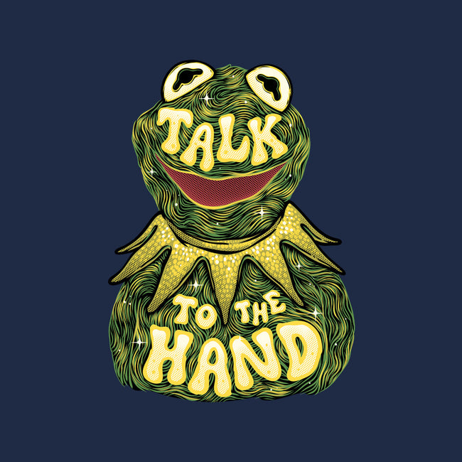 Talk To The Kermit Hand-None-Drawstring-Bag-glitchygorilla