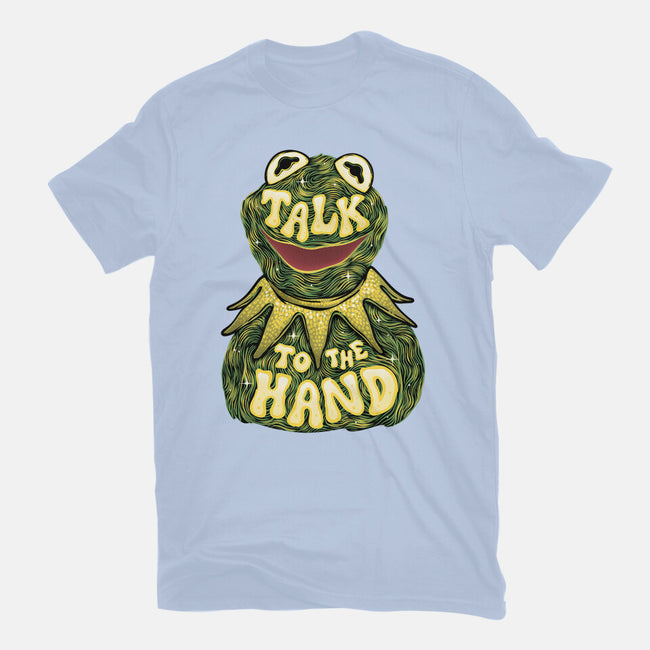 Talk To The Kermit Hand-Mens-Heavyweight-Tee-glitchygorilla