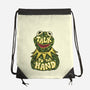 Talk To The Kermit Hand-None-Drawstring-Bag-glitchygorilla