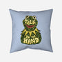 Talk To The Kermit Hand-None-Removable Cover w Insert-Throw Pillow-glitchygorilla