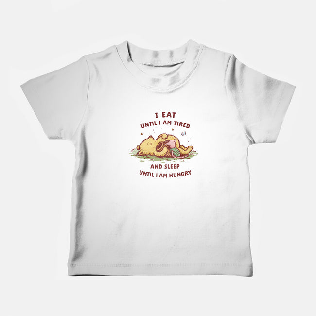 Eating And Sleeping-Baby-Basic-Tee-kg07