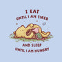 Eating And Sleeping-Womens-Fitted-Tee-kg07