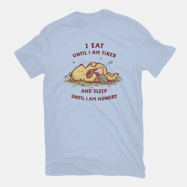 Eating And Sleeping-Womens-Fitted-Tee-kg07