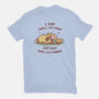 Eating And Sleeping-Womens-Fitted-Tee-kg07