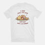 Eating And Sleeping-Womens-Fitted-Tee-kg07