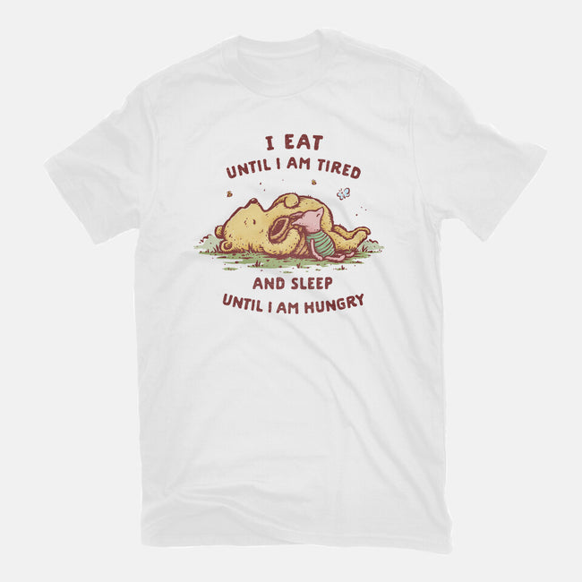 Eating And Sleeping-Womens-Basic-Tee-kg07