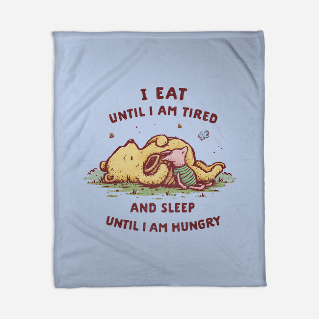 Eating And Sleeping-None-Fleece-Blanket-kg07