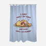 Eating And Sleeping-None-Polyester-Shower Curtain-kg07