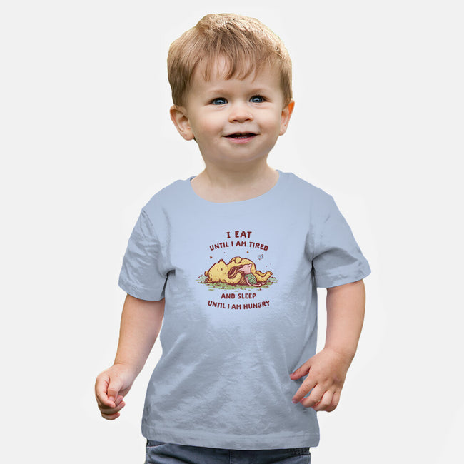 Eating And Sleeping-Baby-Basic-Tee-kg07