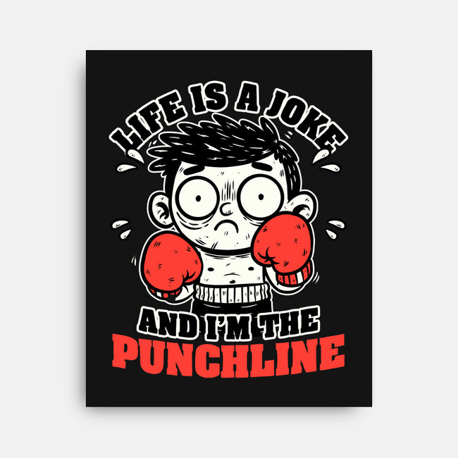 Life Punchline Joke-None-Stretched-Canvas-Studio Mootant