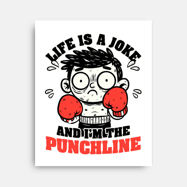 Life Punchline Joke-None-Stretched-Canvas-Studio Mootant