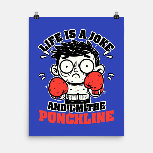 Life Punchline Joke-None-Matte-Poster-Studio Mootant